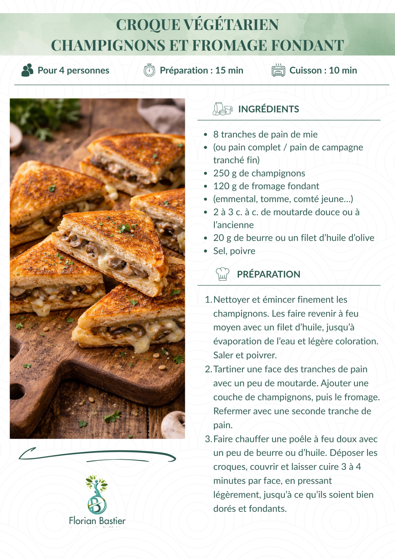 Croque végétarien