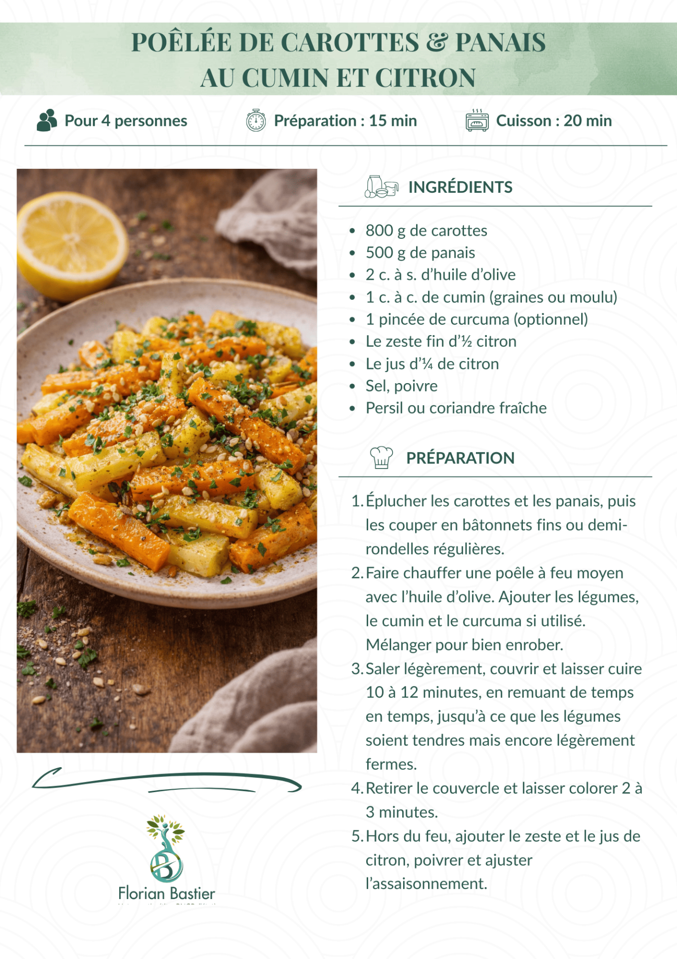 Poele de carottes