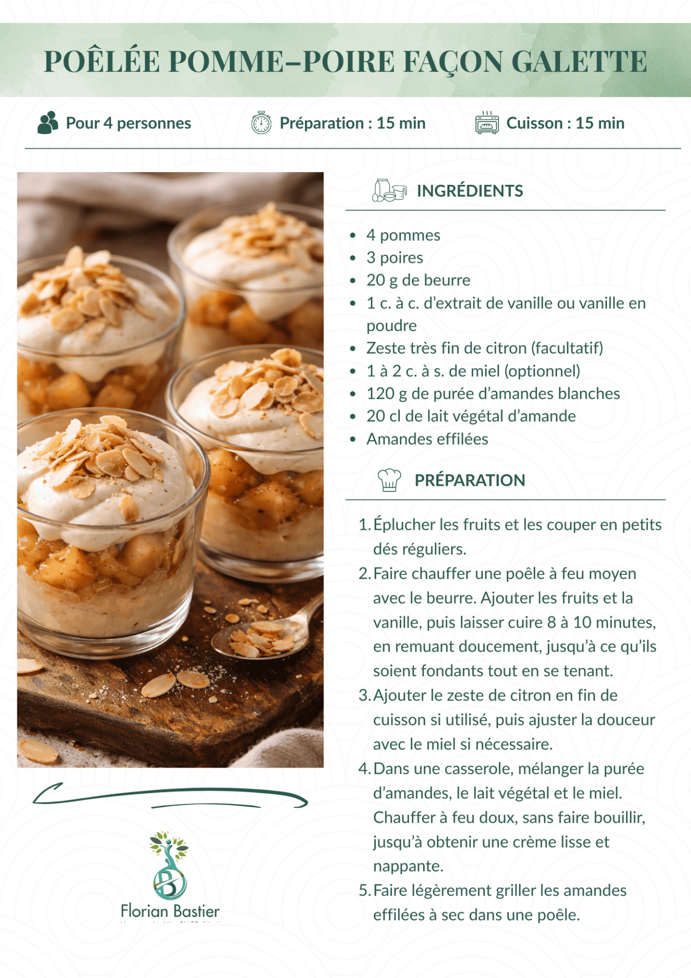 Poêlée pomme poire